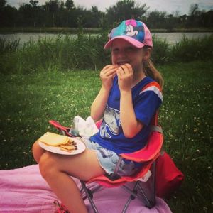 Someone enjoyed our food choices!