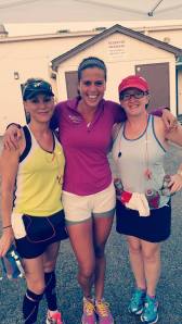 Photo thanks to my friend, Jitka: here is me, Jitka, and Carolyn!