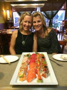 Sushi with great friends...doesn't get much better!