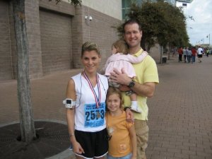 My biggest fans after finishing my first half marathon in 2007!