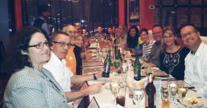 Dinner with running friends=Win!