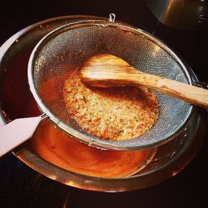 Strain well, getting rid of all the seeds