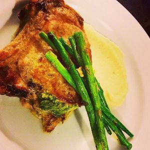 stuffed pork chops, YUM