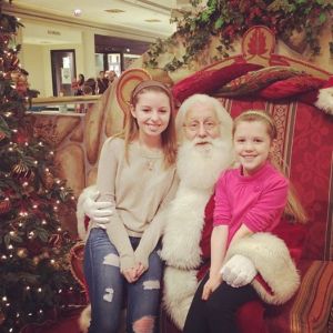 yes, I got the 15 year old to sit on Santa's lap...More winning. 