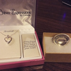 Cherished gifts from my first Chicagoland friend, Carolyn. XO