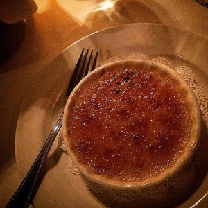 My kind of birthday cake....crème Brulee 