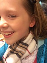 She's still smiling.  LOL