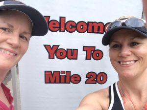 Mile 20 cheesin!