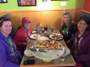 All the food for the finishers!  