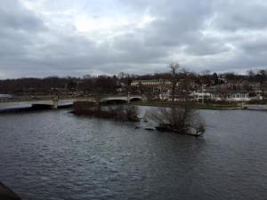 View of the Fox River from our room
