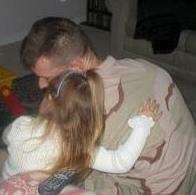 My hubby and J, the night before he left for Afghanistan in 2003.